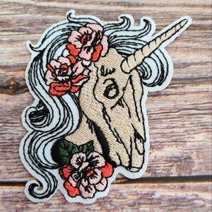 Boho Magic Unicorn Witchy Fantasy Cute Embroidered Iron on Patch
